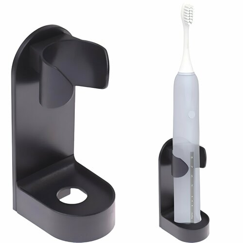 Держатель настенный черный для электрических зубных щеток Oral-B, Xiaomi, Philips и других, подставка для зубной щетки.