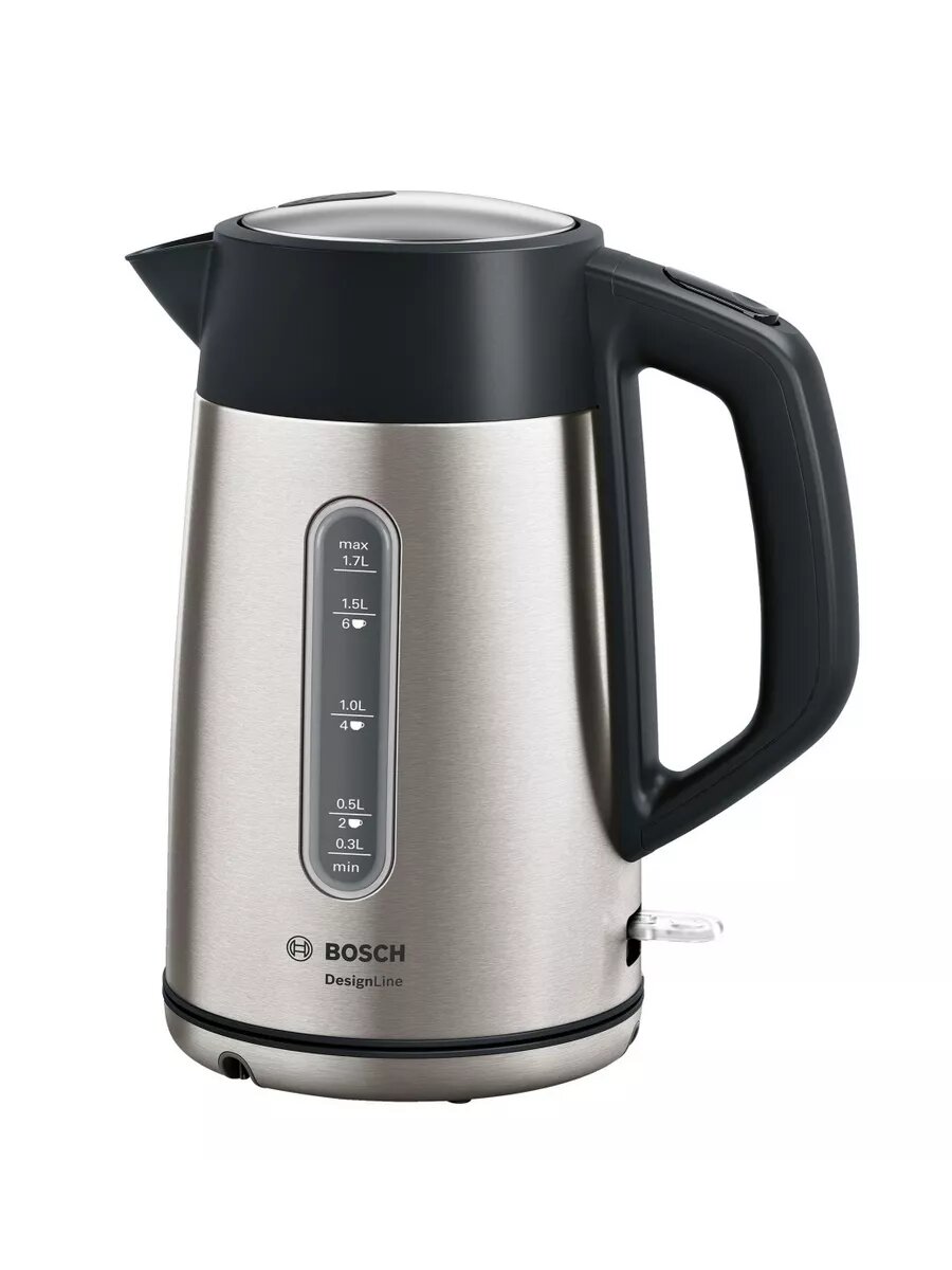 Чайник электрический Bosch TWK4P440 1.7л. 2400Вт черный