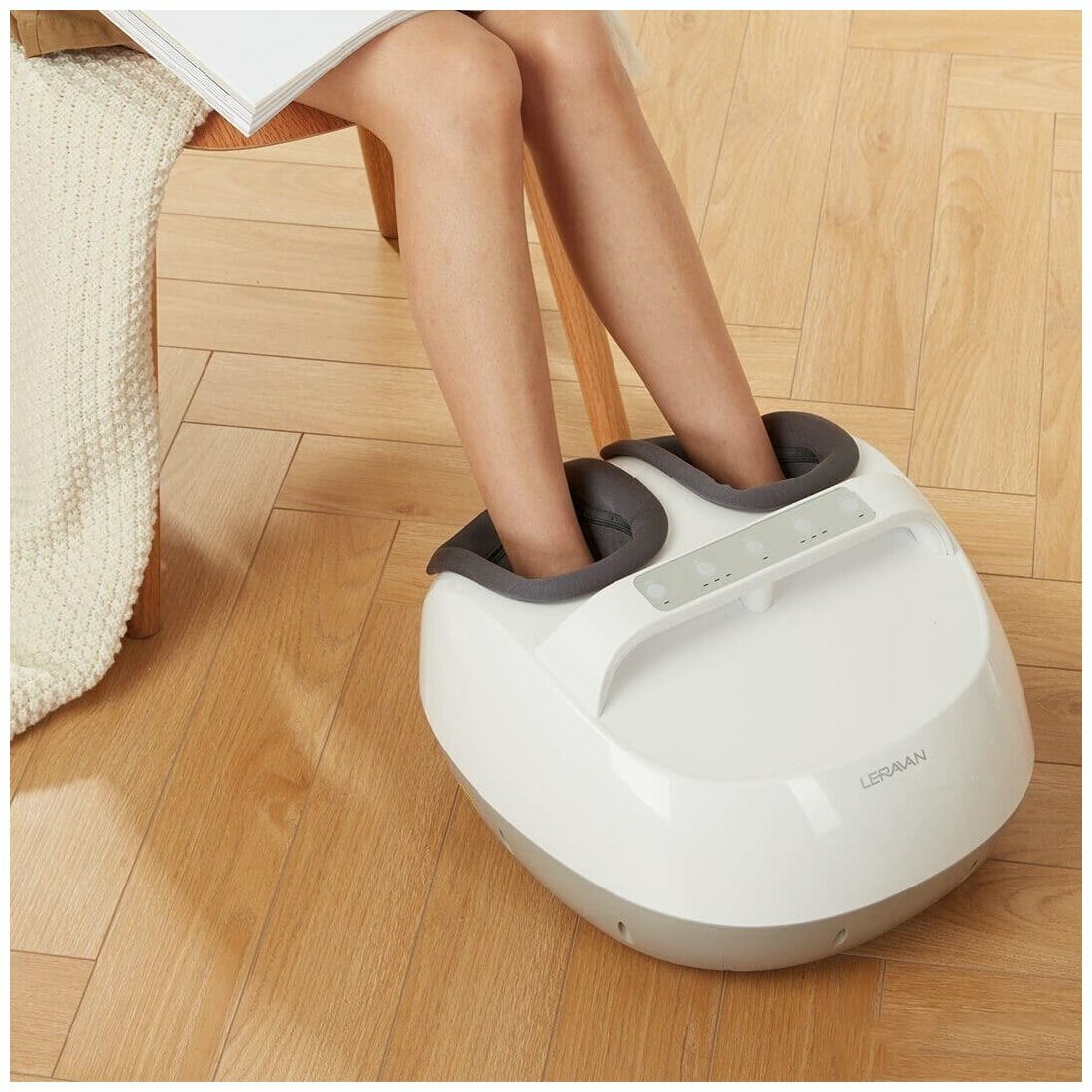 Массажер для ног Xiaomi Leravan Foot Kneading Massage Machine (LJ-ZJ008) - фото №5