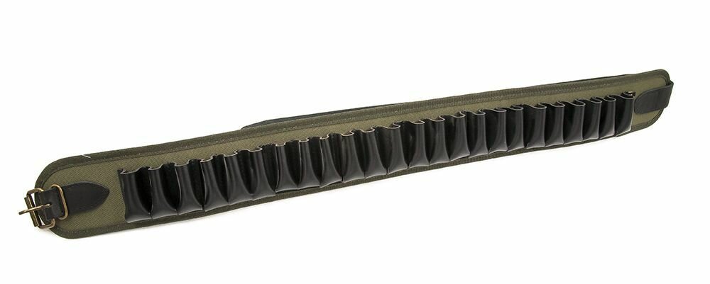 Патронташ под 12 калибр на 24 патрона, кожа — фото 1