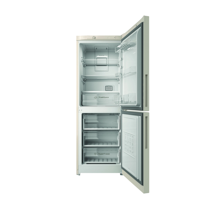 Холодильник Indesit ITR 4160 E бежевый No Frost с нижней морозильной камерой