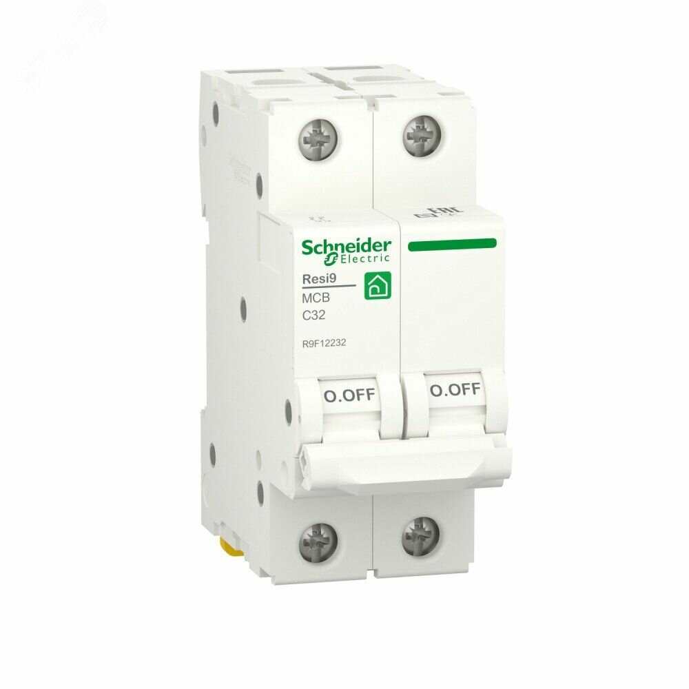 Выключатель автоматический 2П/32А С 6000А Resi9 Schneider Electric