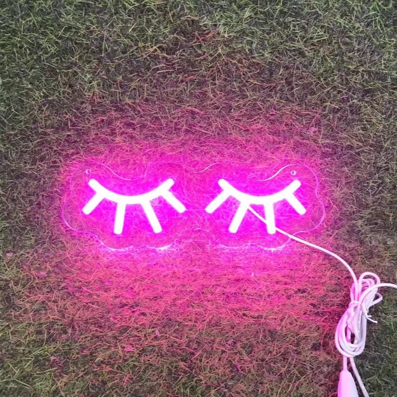 Неоновая вывеска LED Neon Sign, yellow, 30x10cm USB