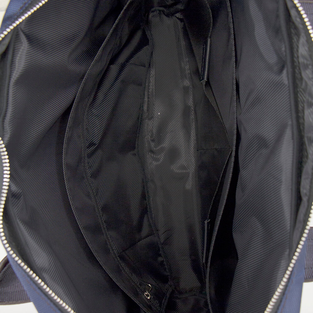 Портфель SKIFFHAT, синий/коричневый — фото 1