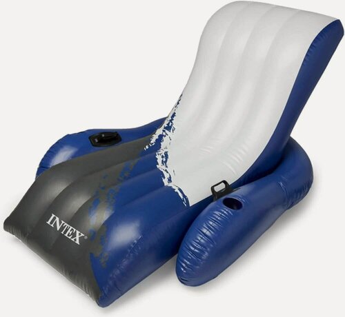Изображение товара Надувное кресло-шезлонг Intex 58868, с подстаканниками, для отдыха на воде, 180x135x3,9 см