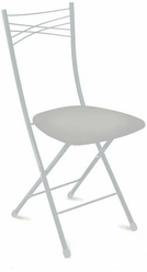 Стул складной Nika Ника 1, сиденье 39,5 x 40 см, светло-серый/матовый серый