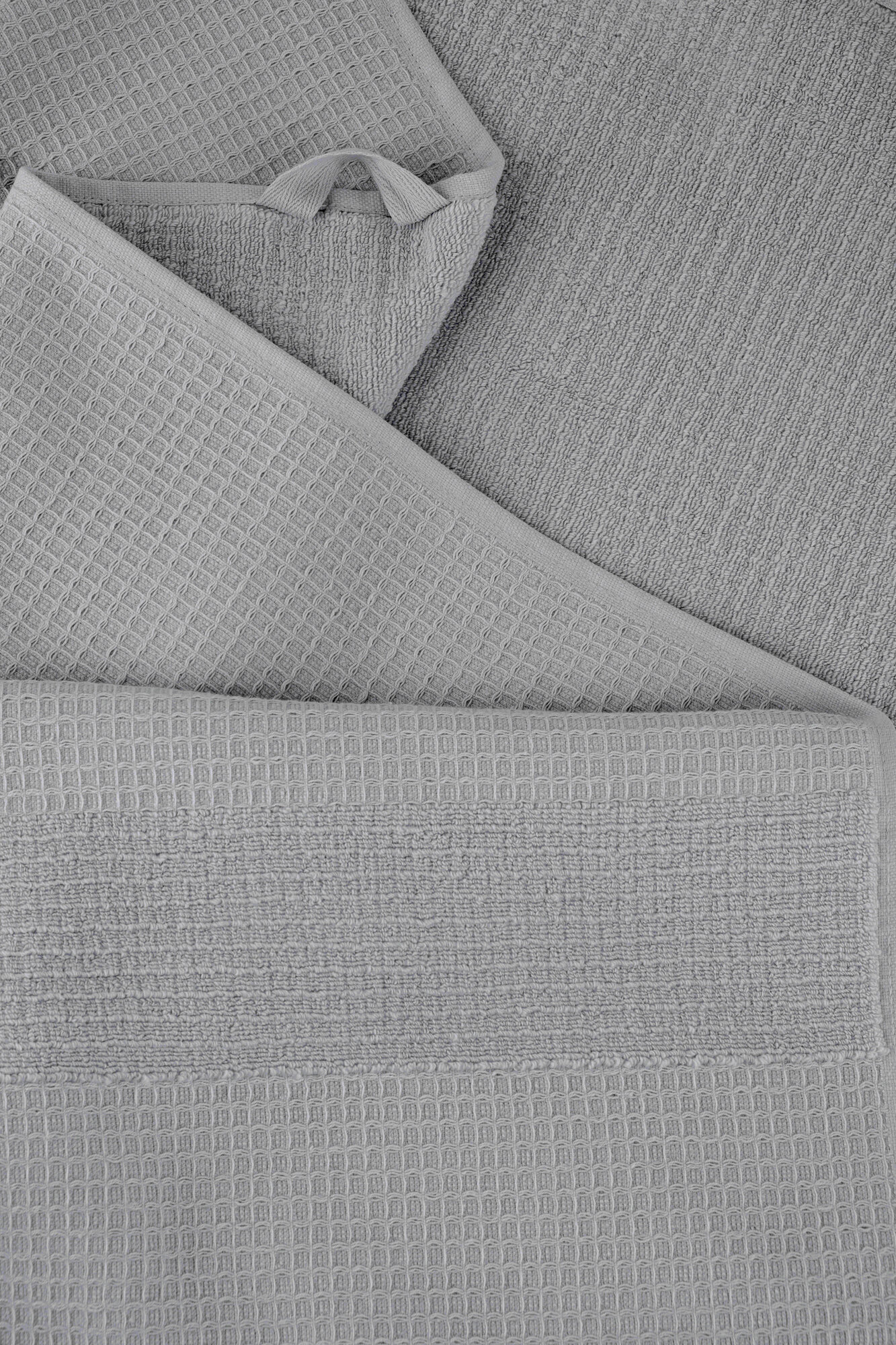 Полотенце LINENS WAFFLE/махровое/50х90/500 г/м2 GREY, серый - фотография № 2