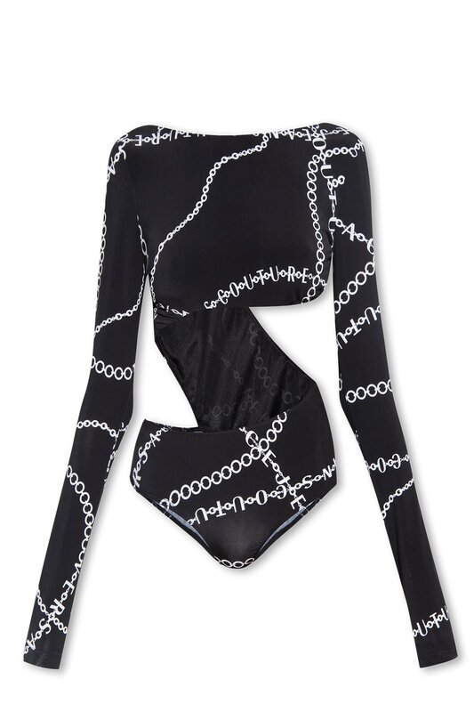 Боди Versace Jeans Couture, размер 40, черный