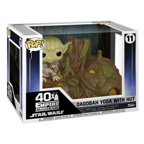 Фигурка Funko POP! Star Wars: Йода и его хижина на Дагобе 46765, 12 см