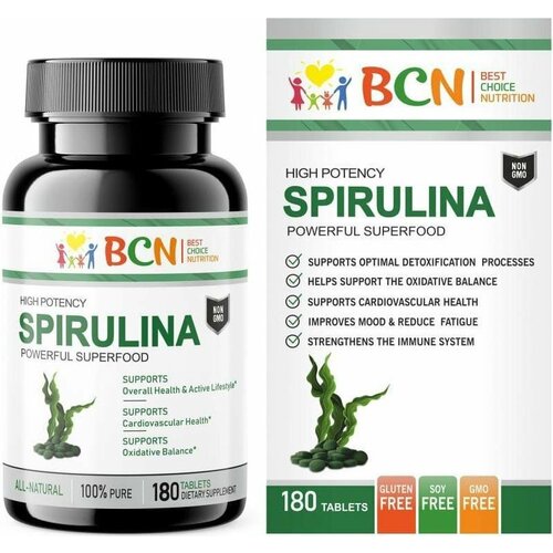 BCN Spirulina 3000 мг, 180 таб.