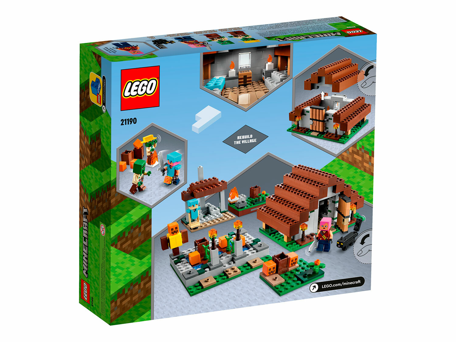 Конструктор LEGO Minecraft Заброшенная деревня 21190 - фото №2