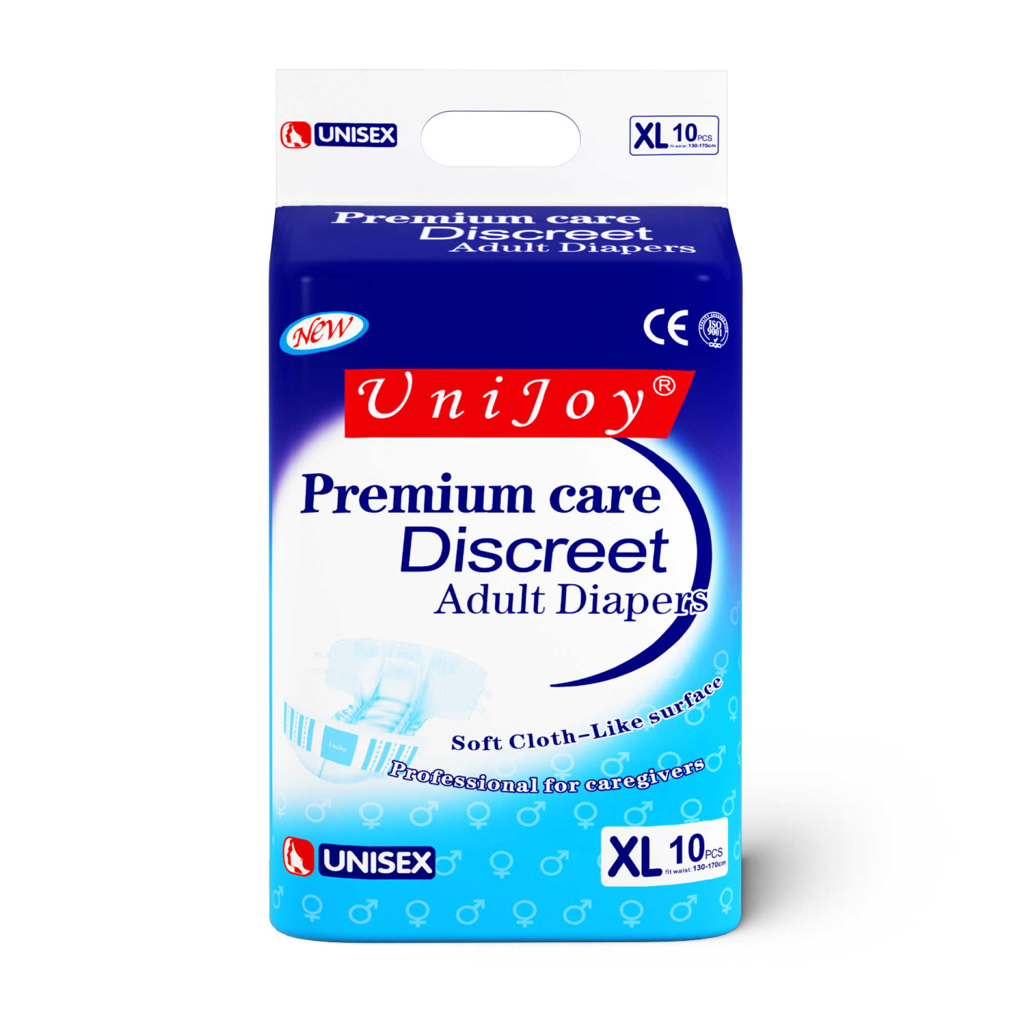 Подгузники для взрослых Unijoy Premium care Discreet, XL, 10 шт.