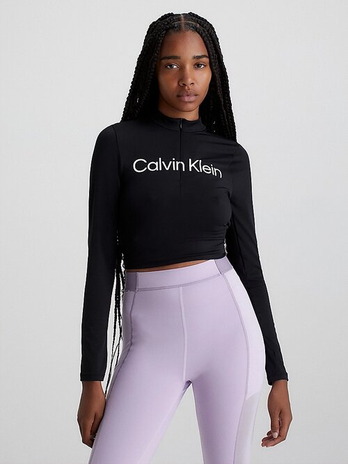 Лонгслив CALVIN KLEIN, размер M, черный