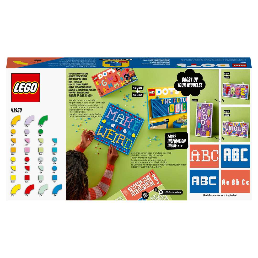 Набор для творчества Lego ® DOTS™ 41950 Большой набор тайлов: буквы