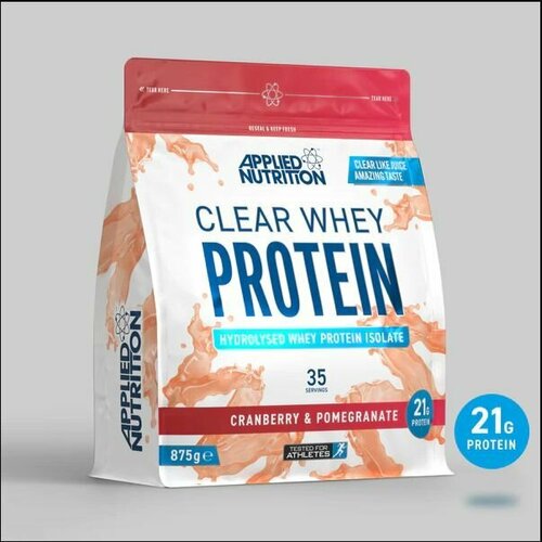 Протеин Applied Nutrition Clear Whey Protein Клюква и Гранат 875 гр applied nutrition clear whey protein twirler ice cream 875 gm