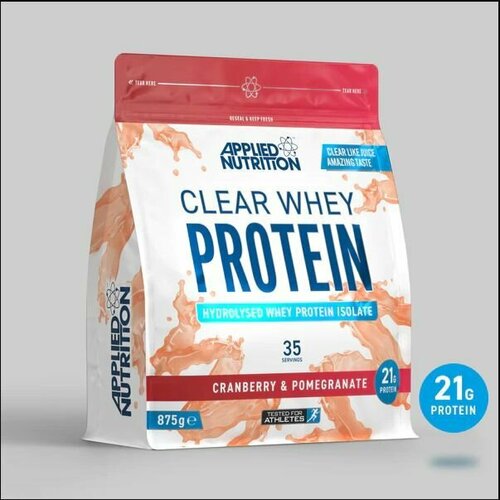 Протеин Applied Nutrition Clear Whey Protein Клюква и Гранат 875 гр протеин applied nutrition clear whey protein клубника и малина 875 гр