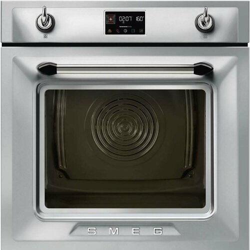 Духовой шкаф электрический с паром и пиролизом Smeg SOP6902S2PX 24199000₽