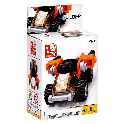 Конструктор SLUBAN Builder M38-B0591J Строительный автомобиль, 26 дет. sluban builder m38 b0920b ретро автомобиль b 44 дет