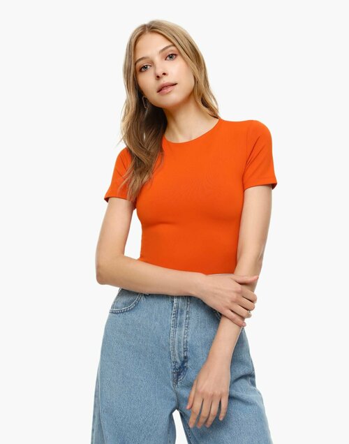 Лонгслив Gloria Jeans, размер XS, оранжевый