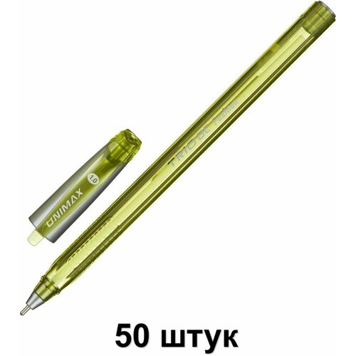 Unimax Ручка шариковая неавтоматическая Trio DC Fashion, зеленая, 1 мм, 50 шт