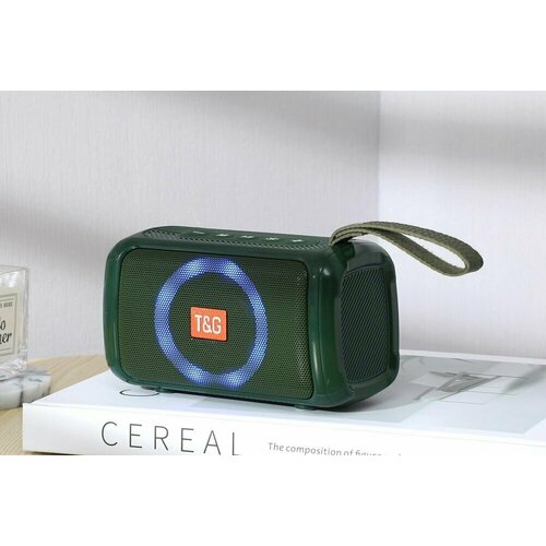 Беспроводная колонка 193 - Портативный динамик с поддержкой Bluetooth AUX FM USB microSD TF Радиоприемник переносной Акустическая система с подсветкой 120000₽