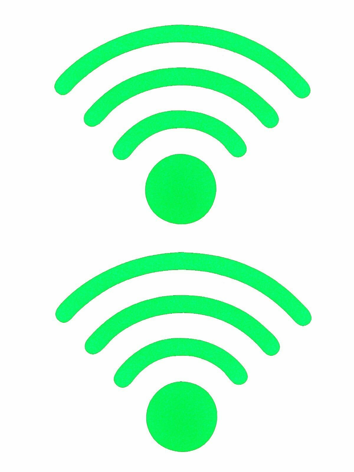 Светящиеся в темноте наклейки декоративные Riform "Wi-Fi-сеть" — фото 1