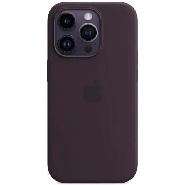 Чехол-накладка для iPhone 14 Pro Max Silicone Case MagSafe, цветная анимация, Elderberry