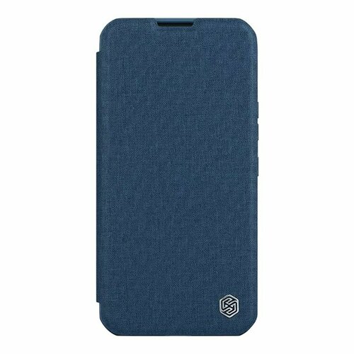 Nillkin для iPhone 15 Pro чехол QIN Pro (Cloth) Booktype Elite Blue
