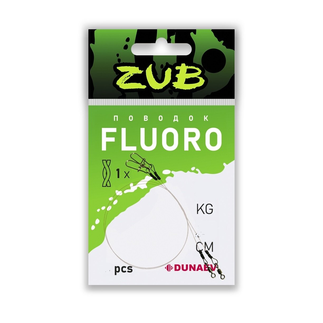 Поводки ZUB Fluorocarbon 0620 (28кг/30см) (упак 2 )