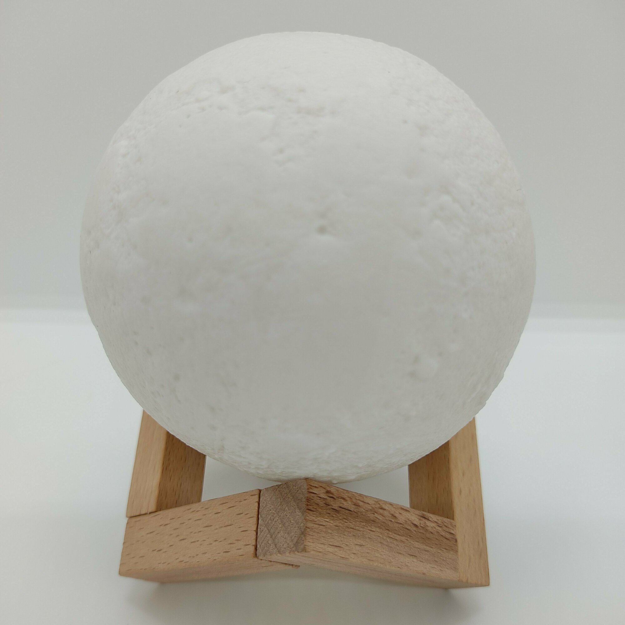 Ночник луна, светильник в форме луны с 3D эффектом, диаметр 9,5 см - фотография № 8