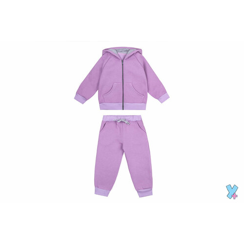 Школьный фартук У+, размер 68/134, фиолетовый комплект одежды incity блуза и брюки нарядный стиль размер 7 лет мультиколор
