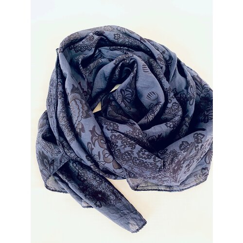 фото Шарф kikka mia,150х80 см, черный, синий