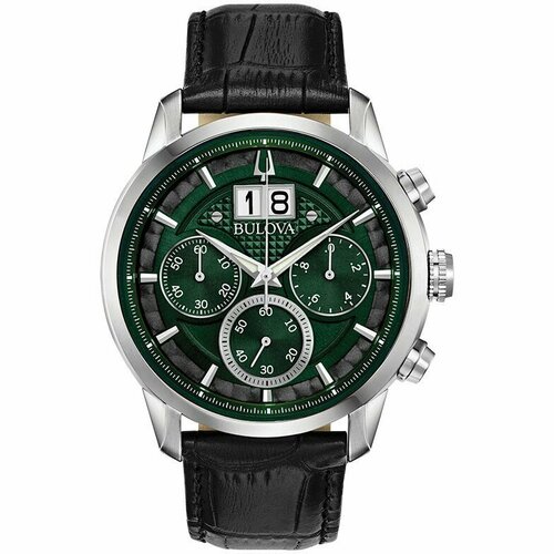 Наручные часы BULOVA, черный, зеленый