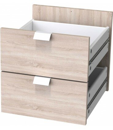 фото Дверца Фора 4.3 с задней стенкой в комплекте для открытого стеллажа, цвет дуб беленый