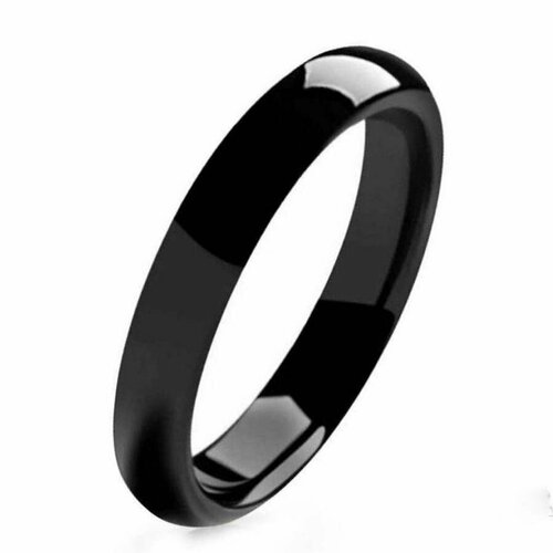 Кольцо обручальное, размер 17, черный