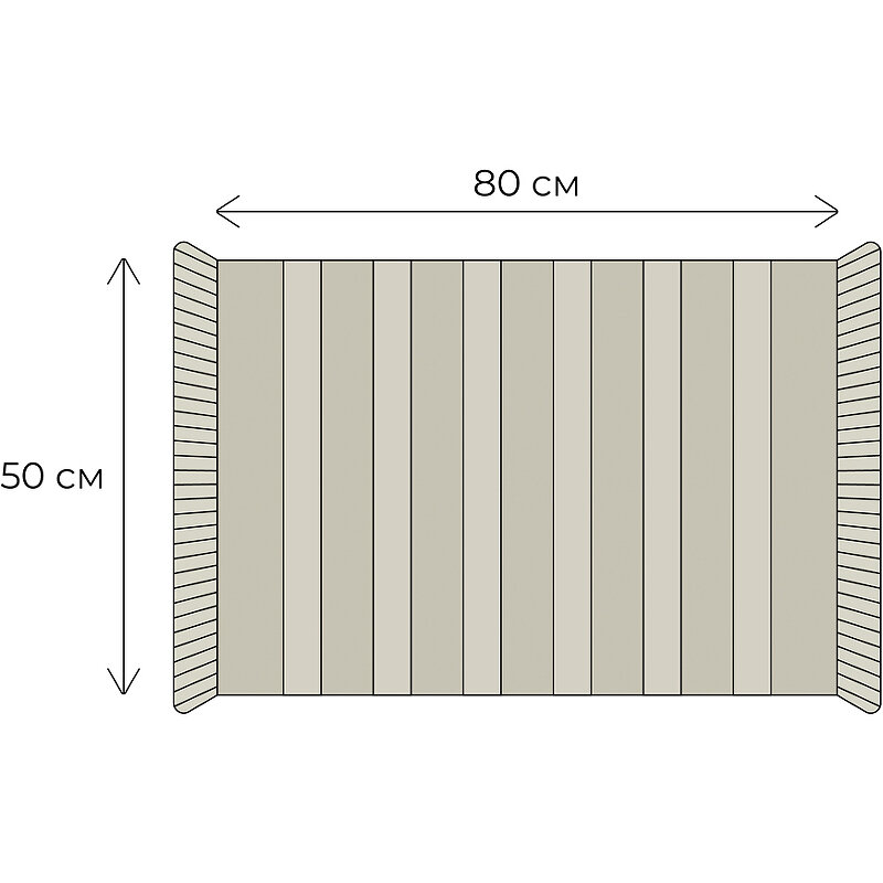 Коврик для ванной Fixsen Sandal 50x80 см цвет светло-серый - фото №3