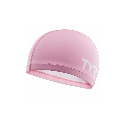 52624-79957 Шапочка для плавания подростковая TYR Silicone Comfort Swim Cap Jr, LSCCAPJR-670, розовый, полиэстер, силикон