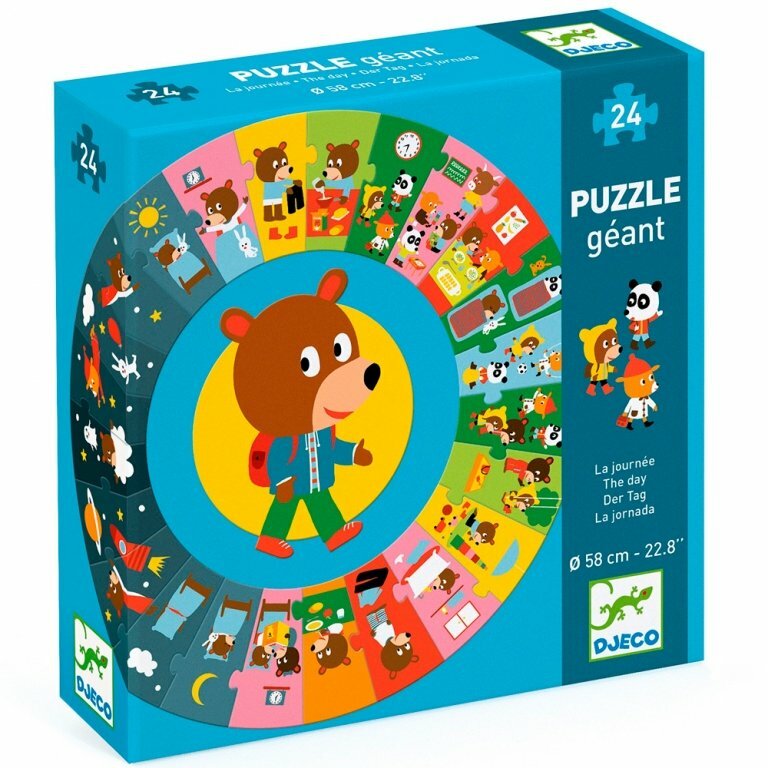 Djeco Djeco Giant puzzles Пазл-гигант Мой день, 24 д. 07015