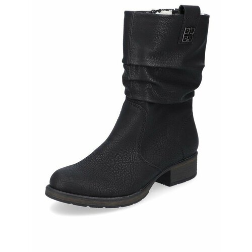 фото Полусапоги rieker, полнота f, размер 42, черный