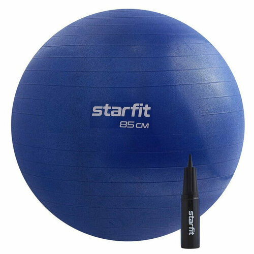 Фитбол STARFIT GB-109 85см,500гр, антивзрыв, с руч. насосом, т.-син, УТ-00020234, 1610119