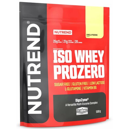 Изолят протеина NUTREND Изо Вей Прозеро 500г/ISO WHEY PROZERO 500 г, Ванильный пудинг