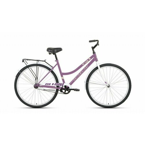 Велосипед 28 FORWARD ALTAIR CITY LOW (1-ск.) 2022 (рама 19) фиолетовый/белый велосипед forward parma 28 2021 велосипед forward parma 28 28 7 ск 19 черный белый rbkw1c187002