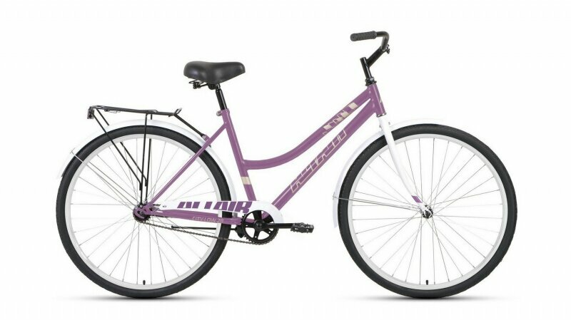 Велосипед 28 FORWARD ALTAIR CITY LOW (1-ск.) 2022 (рама 19) фиолетовый/белый