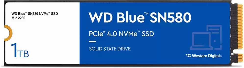 Накопитель SSD 1Tb WD Blue SN580 (WDS100T3B0E)