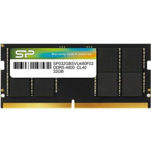 Оперативная память 32Gb DDR5 4800MHz Silicon Power SO-DIMM SP032GBSVU480F02 13178₽