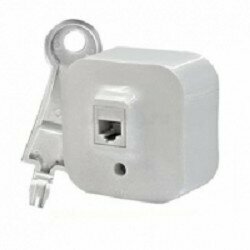 Розетка LEGRAND Quteo RJ 11 белая - фото №17