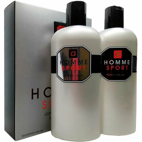 Подарочный набор Parfum Series Homme Sport Гель для душа 250мл + Шампунь для волос 250мл для мужчин х 3шт