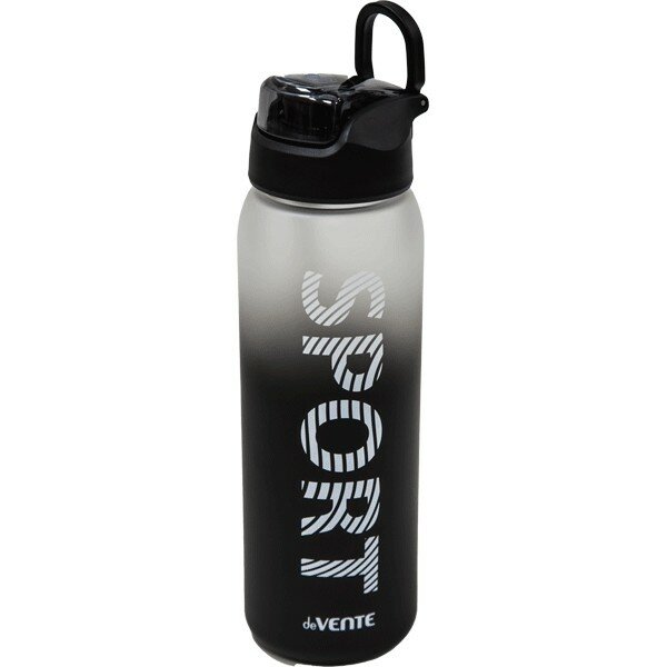 фото Бутылка 1000 мл deVENTE. SPORT, пластик, с петлей, поильник, черно-белый 8090324