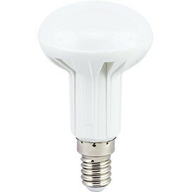 Светодиодная LED лампа Ecola R50 E14 (е14) 5W (Вт) матовое стекло 2800K 120° 220V 85x50 (TA4W50ELC)