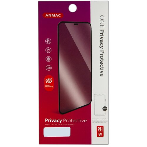 Anmac Защитное стекло Антишпион PRIVACY для Apple iPhone 14 Pro Max black (Черный)